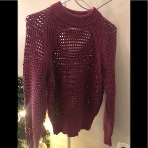 Uniqlo U cotton knit in berry